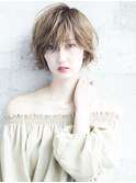 小顔ショートボブ◎束感ショート◎/横浜髪質改善