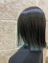 シャンティ 平岸店(Shanti)&nbsp;○インナーカラー_ビビットグリーン○　菅野裕太