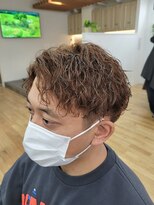 ギフト ヘアーデザイン(gift hair design) ケアパーマツイストスパイラル×アップバング刈り上げショート