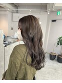 ブリーチ無しのWカラー オリーブグレージュ