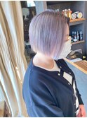 シルバーラベンダーボブ