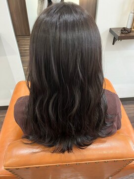 ヘアガーデン ティアラ(Hair Garden TIARA) 20代30代アッシュブラックゆるふわ巻き