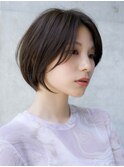 前髪なし大人ショートボブ20代30代40代【AIN.表参道】川原大地