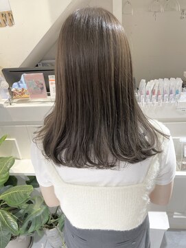 ネオリーブカフ 鶴ヶ峰店(Neolive caff) ハイライト×オリーブベージュ×髪質改善カラー
