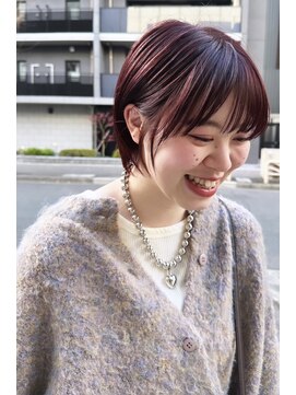 ニール 名古屋 伏見 丸の内(NEELU) 【Neelu_rie】1カラーで出来るレッド、ショート