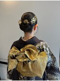 ヘアアレンジ ヘアセット 着物ヘア