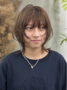 ギークス(GEEKS) 【GEEKS渋谷】カームベージュ/ウルフカット/レイヤー/春夏カラー