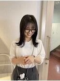 名古屋/レイヤーロング/パツっとカット/艶髪