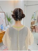 ツインアレンジ/簡単アレンジ/ヘアセット/アップスタイル