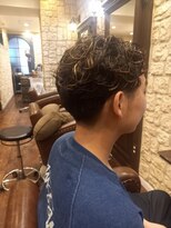 シャル 町田(shalu)&nbsp;【西原】メンズパーマ　ハイライト