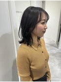 ミディアムレイヤーボブ