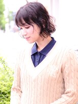 ビュートリアム 福岡(BEAUTRIUM) 自然乾燥で決まるクセ毛風ボブヘアー