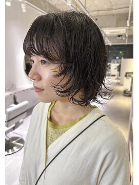 アム(amu) ウルフパーマ/パーマウルフ/ゆるめパーマ/ウルフボブ/ボブウルフ