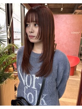 ローレンジウ(LOREN JU) 名駅/名古屋駅/学割U24/レイヤーカット/オージュア/ダブルカラー