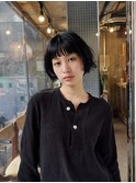 ミニボブ/ショートボブ/ニュアンスパーマ/前髪/顔周り/20代30代