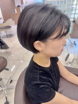 アッシュ 下北沢店(Ash) くせ毛さんでもおさまる耳掛けショートボブ