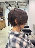大人美人丸みショートボブ白髪ぼかしハイライト川崎20代30代40代