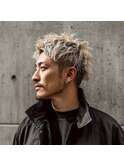 ハイトーンショート/白髪ぼかし/ニュアンス/フェザー/サーフ