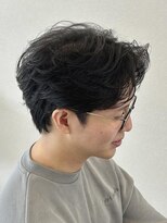 サイクル(CYCLE)&nbsp;MEN’S HAIR/サーフカール/刈り上げセンターパート/伊勢崎