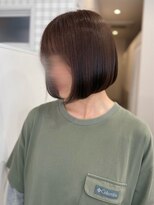 ジャミン 清水店(Jammin.) まとまり重視◎ツヤ感ブラウンボブ