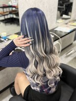 リルフェアリー 磐田店(Li’lFairy) navy blue × white silver