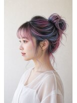 イロ バイ マグ 飯田店(IRO by mag)&nbsp;ピンクパープルデザインカラーアップスタイル