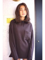 【佐藤詩穂】ニュアンスストレートでラフで可愛いスタイルに