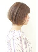 【30代40代50代】 大人可愛い丸みのあるショートボブスタイル