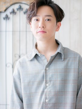 メンズヘア ビーセカンド 草加店(MENS HAIR B-2) ワイルドアップバングでジェントルマンstyle D(草加)(メンズ)