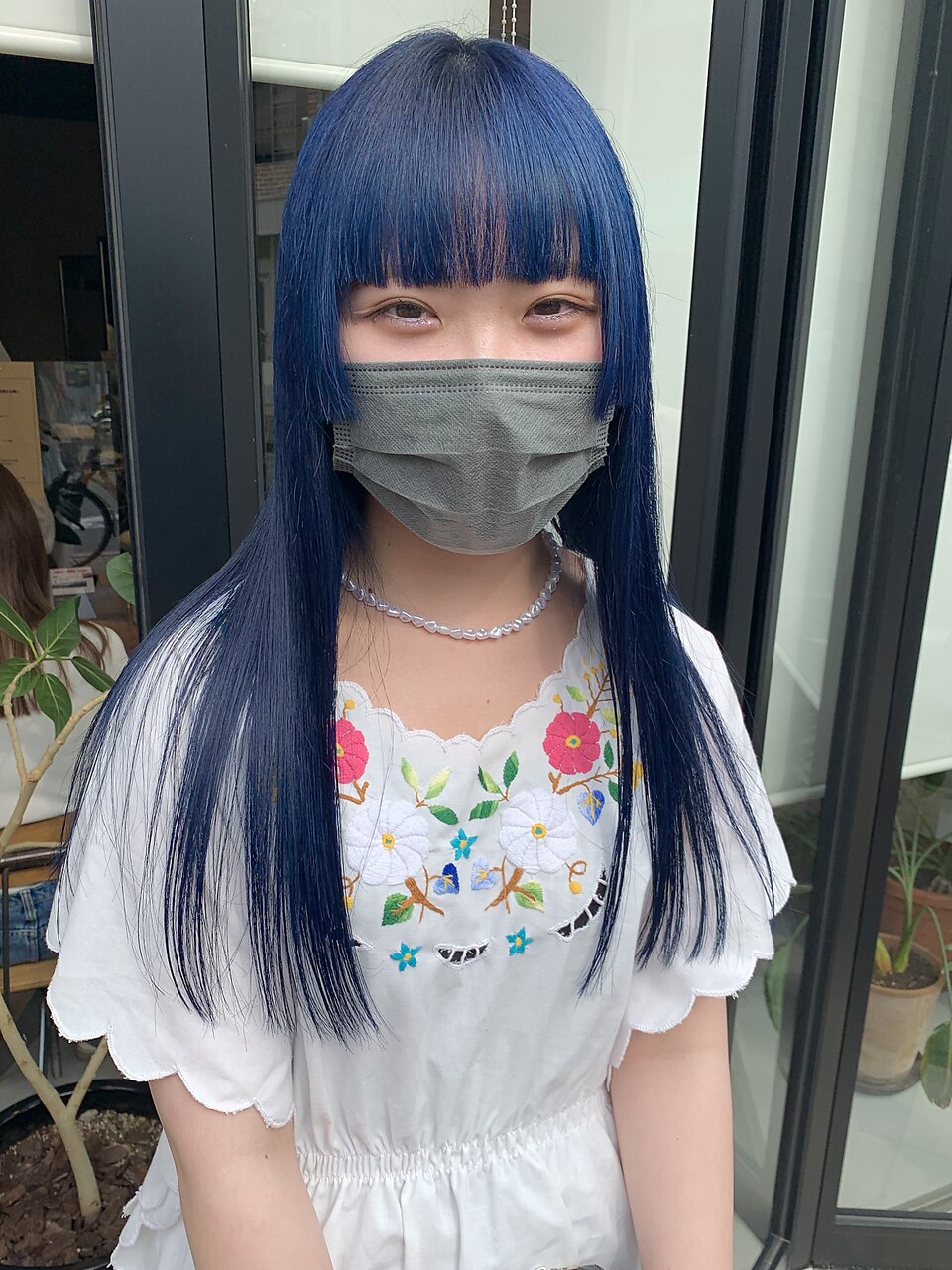 ブルーブラック ブルー 姫カット スーパーロング 担当城倉：L124697044