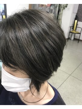 ヘアクリエイト エクセル美容室(Hair Create EXCEL) オリーブグレージュ(ハイライトあり)