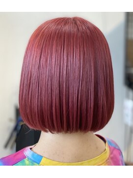 ヘアーアンドメイク グルック(hair&make Gluck) ブリーチxピンク