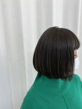 イケハ(IKEHA) ボブ×ダークオリーブベージュ