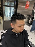 メンズフェード濡れパンショートバーバービジネスパーマF