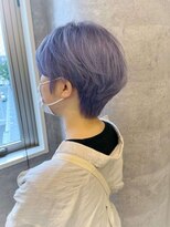 ルーブ トウキョウ(Loob. TOKYO) 耳掛けマッシュ.ペールブルー【池袋東口.髪質改善.ブリーチ】