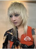 【GEEKS渋谷】ホワイトブロンド/ハイトーン/ウルフ/レイヤー