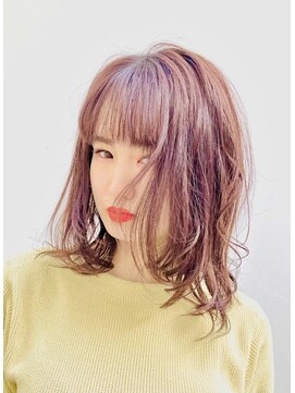 ミドル(MIDDLE) ブリーチなしダブルカラー/レイヤーカット