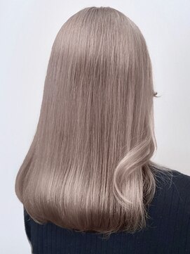 アース 湘南台店(HAIR&MAKE EARTH) 20代30代40代大人可愛い髪質改善ミルクティーベージュカラー