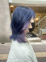 エトラ 渋谷店(etora)&nbsp;インナーカラーブルーバイオレット