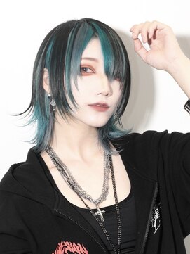 ガルテ(GARTE) 韓国風ウルフカット/小顔効果/レイヤーカット/ウルフ/ネイビー