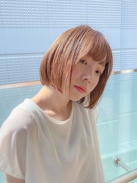 スウド(Swd) ハイ透明感ベージュ/ミニボブ/小顔ヘア/簡単スタイリング