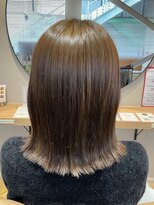 セン バイ エント(sen by emt) ベージュブラウン*切りっぱなし外ハネbob