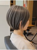 ボブ/ショートボブ/ハイライト/20代/30代/大人女性/白髪ぼかし