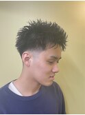 スパイキーショート×フェード