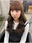 着物/フェミニンロング/似合わせカット/ウェーブミディアム/栄