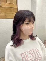 アジールヘア 所沢プロペ通り店(agir hair)&nbsp;インナーピンクラベンダー