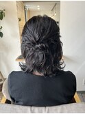お呼ばれハーフアップ☆