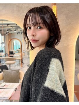 アンフィニー 仙台(ANFINI) 仙台ボブレイヤー髪質改善縮毛矯正学割韓国美髪レイヤーボブ前髪