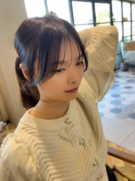 結べるミディアム　シースルーバング×レイヤー【20代/30代】