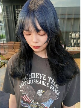 ブルージュ/レイヤーカット/デザインカラー